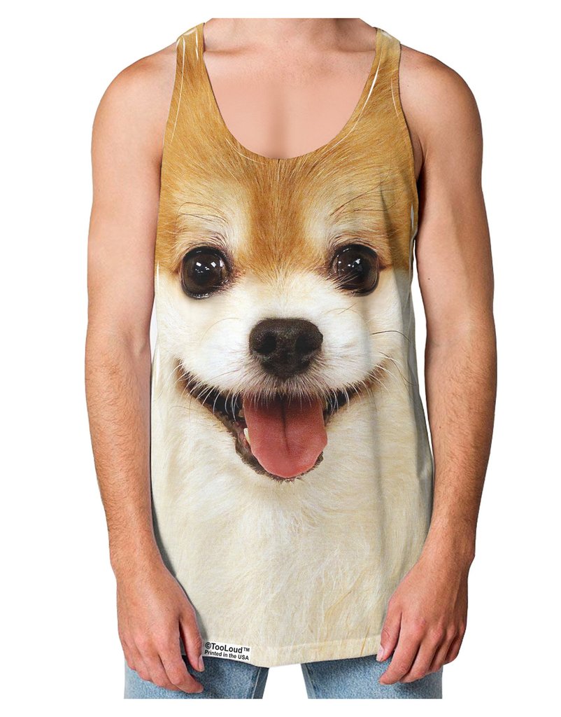 Adorable Pomeranian 1 Loose Tank Top Single Side All Over Print-Loose Tank Top-TooLoud-Tan-Small-Davson Sales