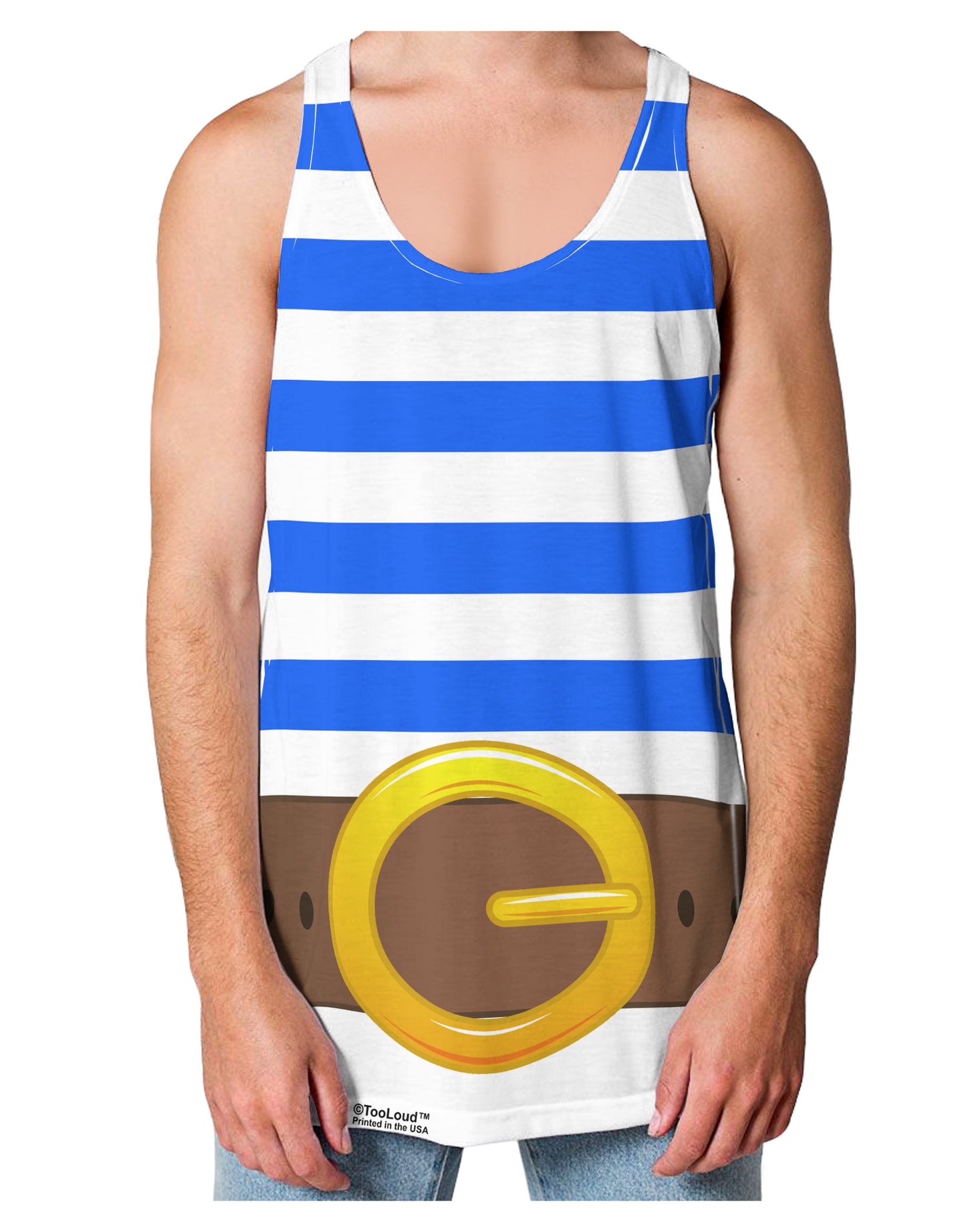Pirate Crew Costume - Blue Loose Tank Top Dual Sided All Over Print-Loose Tank Top-TooLoud-White-Small-Davson Sales