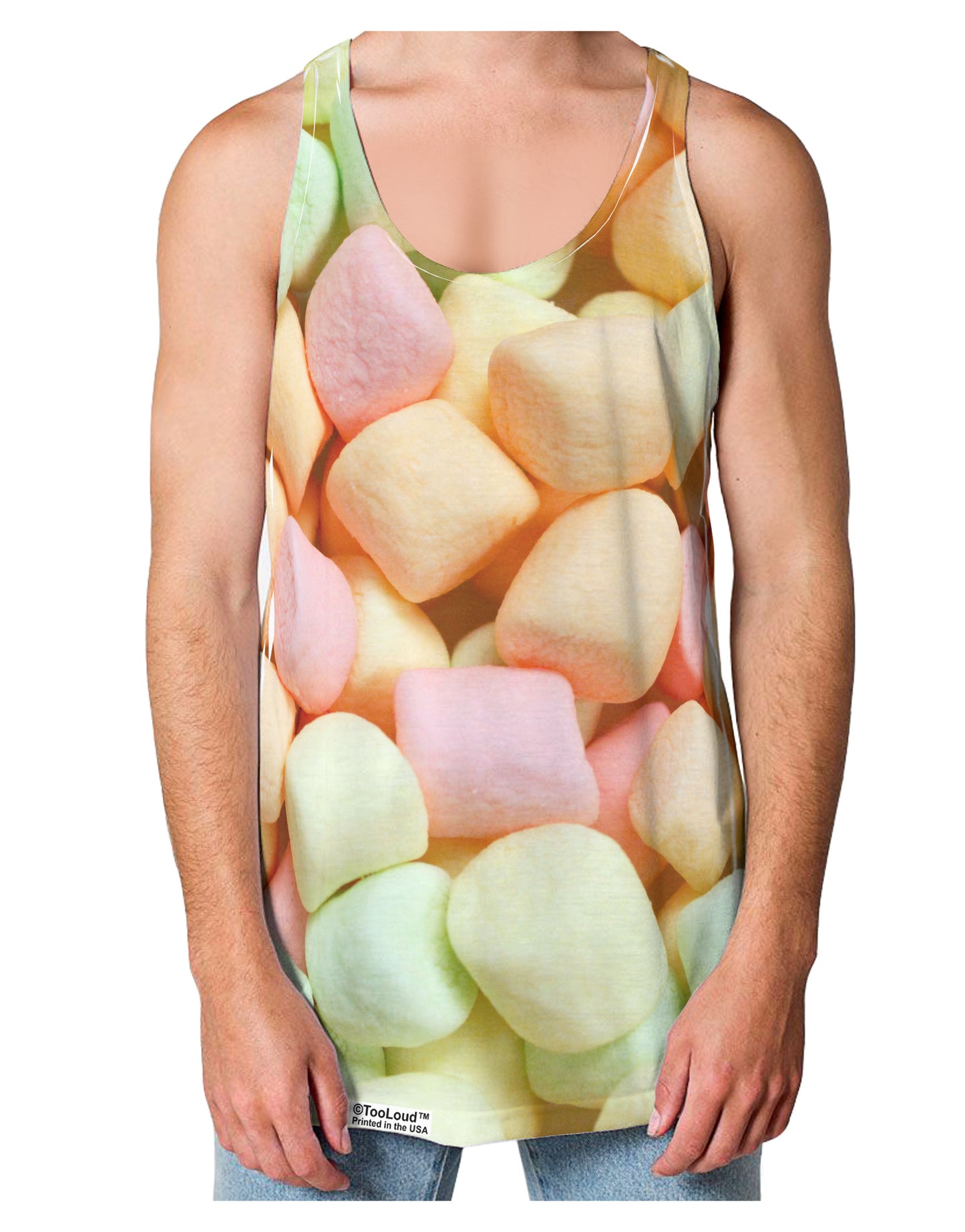 Marshmallows All Over Loose Tank Top Dual Sided All Over Print-Loose Tank Top-TooLoud-White-Small-Davson Sales
