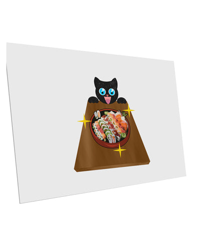 Anime Cat Loves Sushi 10 Pack of 6x4" Postcards by TooLoud-Postcards-TooLoud-White-Davson Sales