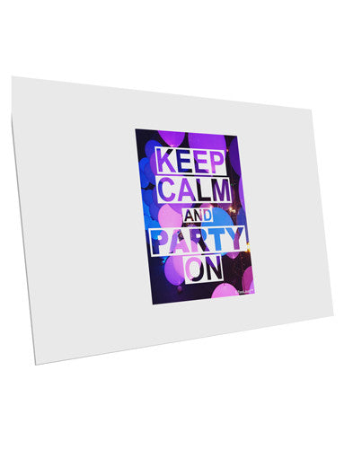 Keep Calm - Party Balloons 10 Pack of 6x4" Postcards by TooLoud-Postcards-TooLoud-White-Davson Sales