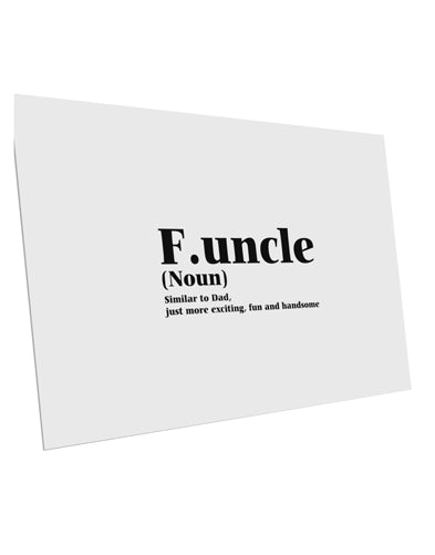 Funcle - Fun Uncle 10 Pack of 6x4" Postcards by TooLoud-TooLoud-White-Davson Sales