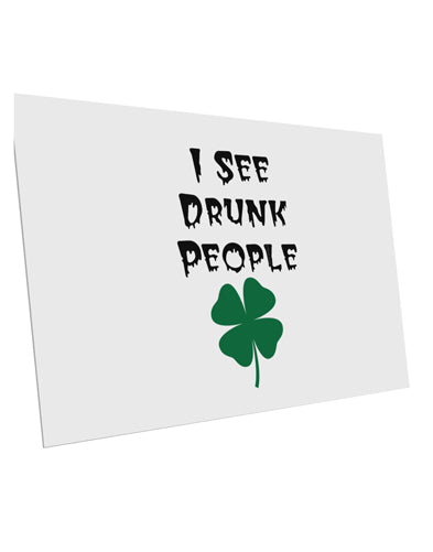 I See Drunk People Funny 10 Pack of 6x4" Postcards by TooLoud-TooLoud-White-Davson Sales