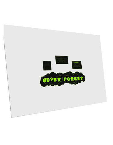 Never Forget Retro 80's Funny 10 Pack of 6x4" Postcards by TooLoud-Postcards-TooLoud-White-Davson Sales