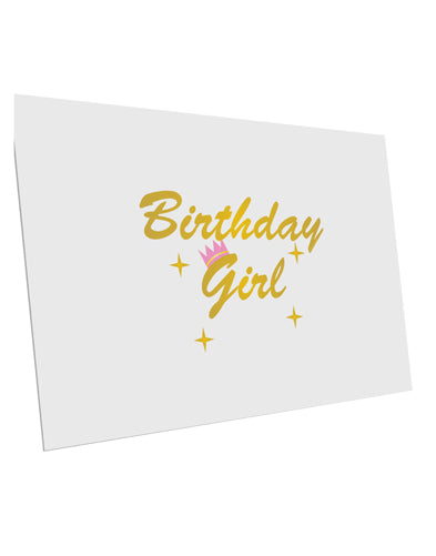 Birthday Girl Text 10 Pack of 6x4" Postcards by TooLoud-TooLoud-White-Davson Sales