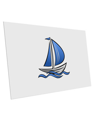 Blue Sailboat 10 Pack of 6x4" Postcards-Postcards-TooLoud-White-Davson Sales