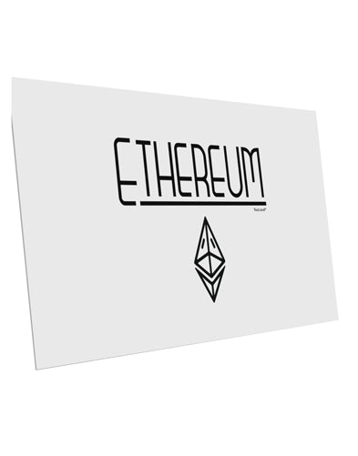TooLoud Ethereum with logo 10 Pack of 6x4 Inch Postcards-Postcards-TooLoud-Davson Sales