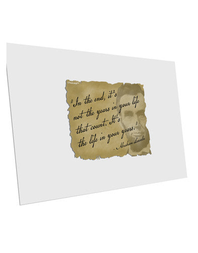 The Life In Your Years Lincoln 10 Pack of 6x4" Postcards by TooLoud-Postcards-TooLoud-White-Davson Sales