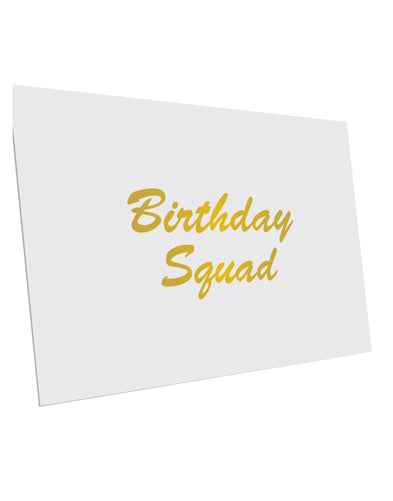 Birthday Squad Text 10 Pack of 6x4" Postcards by TooLoud-TooLoud-White-Davson Sales