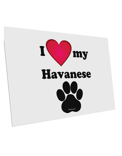 I Heart My Havanese 10 Pack of 6x4" Postcards by TooLoud-TooLoud-White-Davson Sales