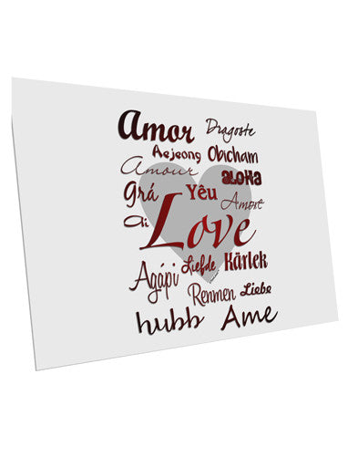 Love Languages 10 Pack of 6x4" Postcards by TooLoud-Postcards-TooLoud-White-Davson Sales
