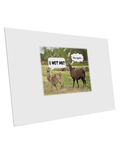 Angry Standing Llamas 10 Pack of 6x4" Postcards by TooLoud-Postcards-TooLoud-White-Davson Sales