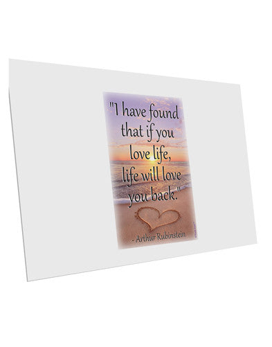 Life Will Love You Back 10 Pack of 6x4" Postcards by TooLoud-Postcards-TooLoud-White-Davson Sales