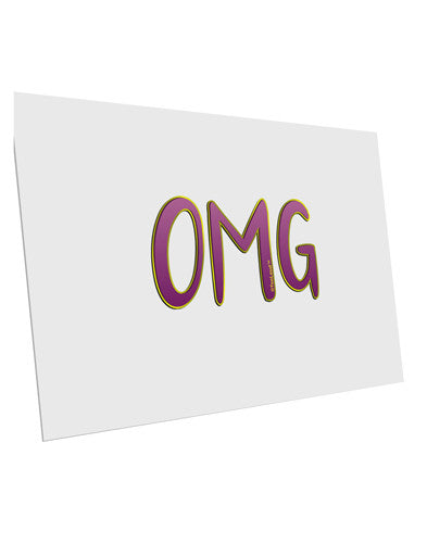 OMG 10 Pack of 6x4" Postcards by TooLoud-Postcards-TooLoud-White-Davson Sales