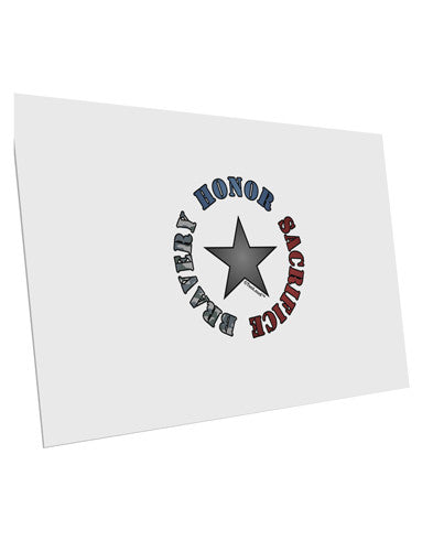 Honor Sacrifice Bravery 10 Pack of 6x4" Postcards by TooLoud-Postcards-TooLoud-White-Davson Sales