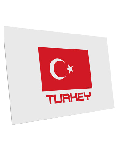 Turkey Flag with Text 10 Pack of 6x4" Postcards by TooLoud-Postcards-TooLoud-White-Davson Sales