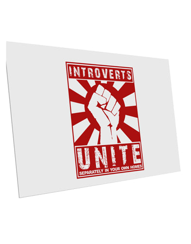 Introverts Unite Funny 10 Pack of 6x4" Postcards by TooLoud-TooLoud-White-Davson Sales