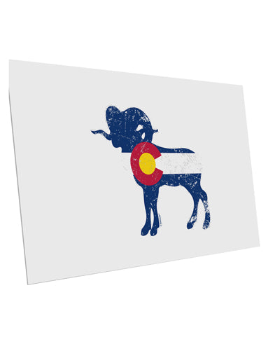 TooLoud Grunge Rocky Mountain Bighorn Sheep Flag 10 Pack of 6x4 Inch Postcards-Postcards-TooLoud-Davson Sales