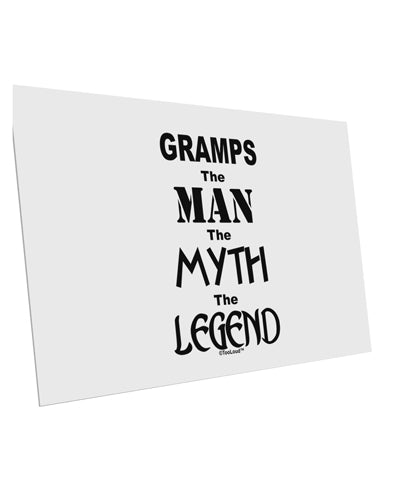 Gramps The Man The Myth The Legend 10 Pack of 6x4" Postcards by TooLoud-TooLoud-White-Davson Sales