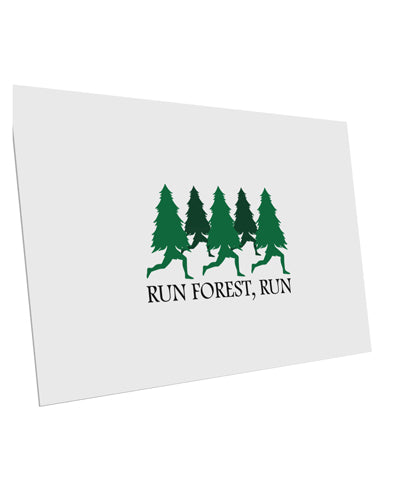 Run Forest Run Funny 10 Pack of 6x4" Postcards by TooLoud-TooLoud-White-Davson Sales