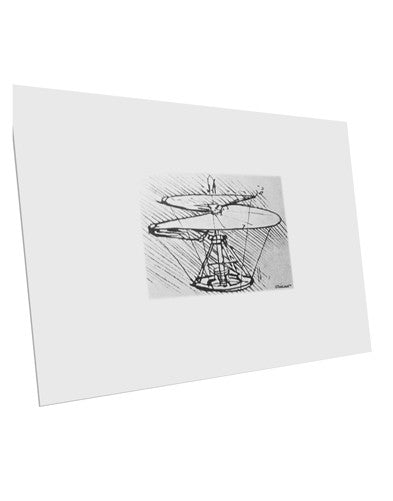 Helicopter Sketch 10 Pack of 6x4" Postcards-Postcards-TooLoud-White-Davson Sales