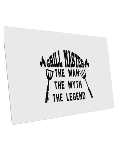 TooLoud Grill Master The Man The Myth The Legend 10 Pack of 6x4 Inch Postcards-Postcards-TooLoud-Davson Sales