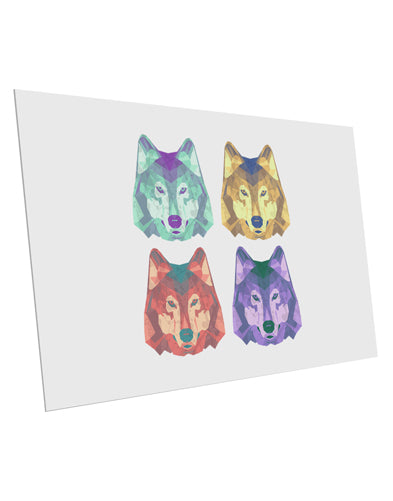 Geometric Wolf Head Pop Art 10 Pack of 6x4" Postcards by TooLoud-Postcards-TooLoud-White-Davson Sales