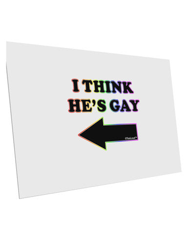 I Think He's Gay Left 10 Pack of 6x4" Postcards by TooLoud-Postcards-TooLoud-White-Davson Sales
