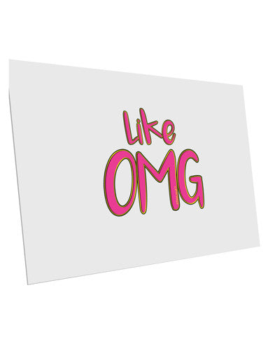 Like OMG 10 Pack of 6x4" Postcards by TooLoud-Postcards-TooLoud-White-Davson Sales