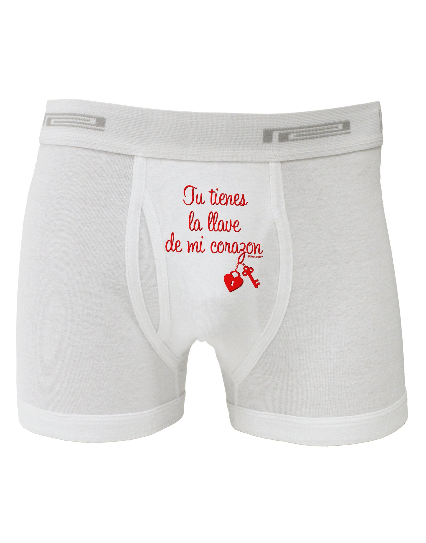 Tu Tienes La Llave De Mi Corazon Boxer Briefs by TooLoud-Boxer Briefs-TooLoud-White-Small-Davson Sales