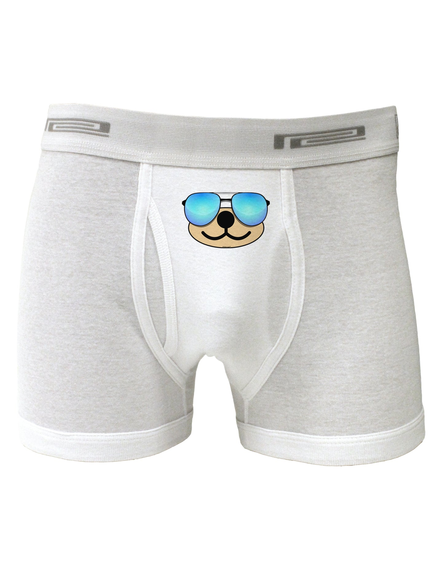 Kyu-T Face - Beartholomew Cool Sunglasses Boxer Briefs-Boxer Briefs-TooLoud-White-Small-Davson Sales