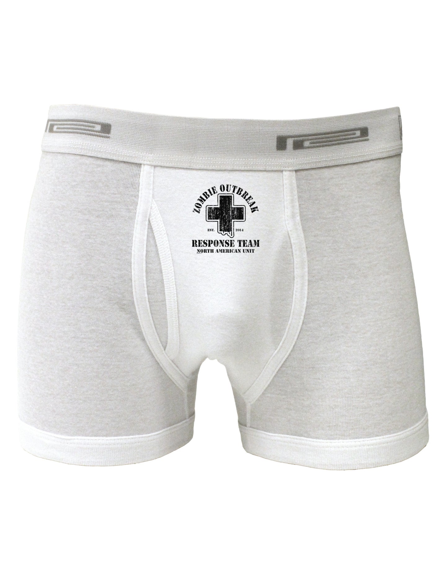 Zombie Outbreak Response Team NA Unit Boxer Briefs-Boxer Briefs-TooLoud-White-Small-Davson Sales