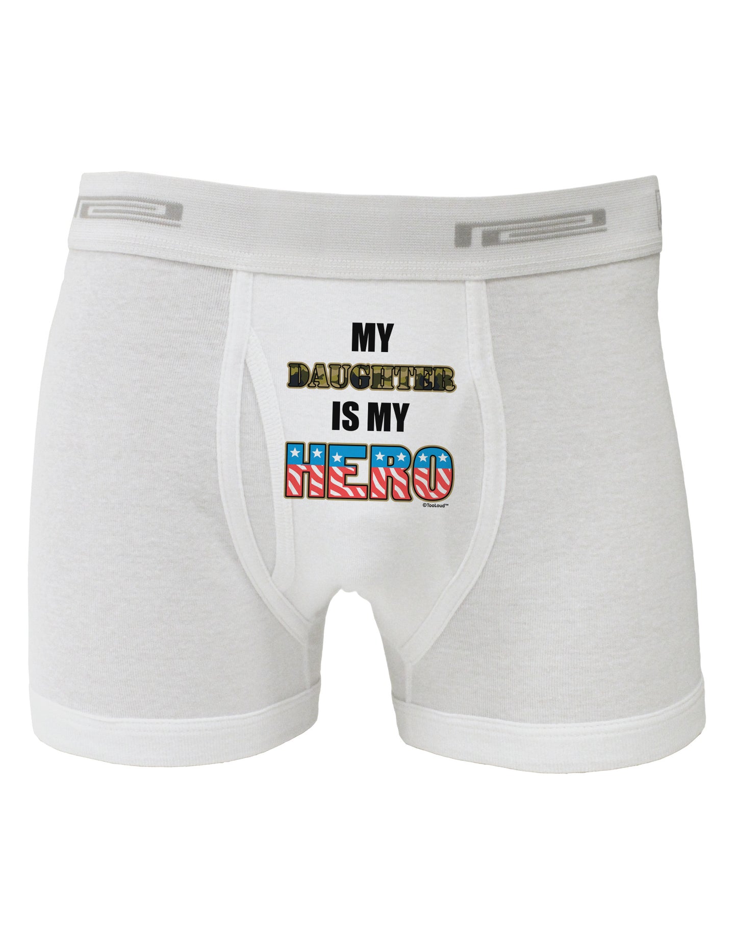 My Daughter is My Hero - Armed Forces Boxer Briefs by TooLoud-Boxer Briefs-TooLoud-White-Small-Davson Sales