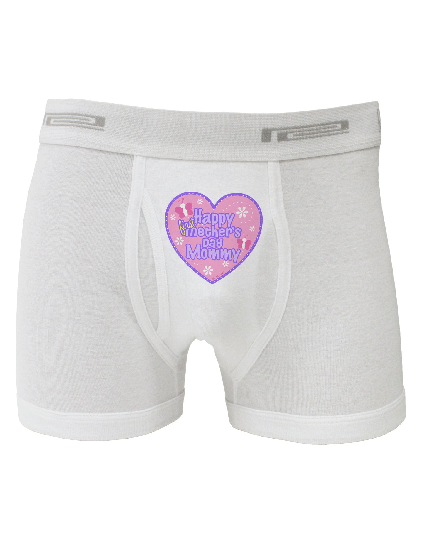 Happy First Mother's Day Mommy - Pink Boxer Briefs by TooLoud-Boxer Briefs-TooLoud-White-Small-Davson Sales