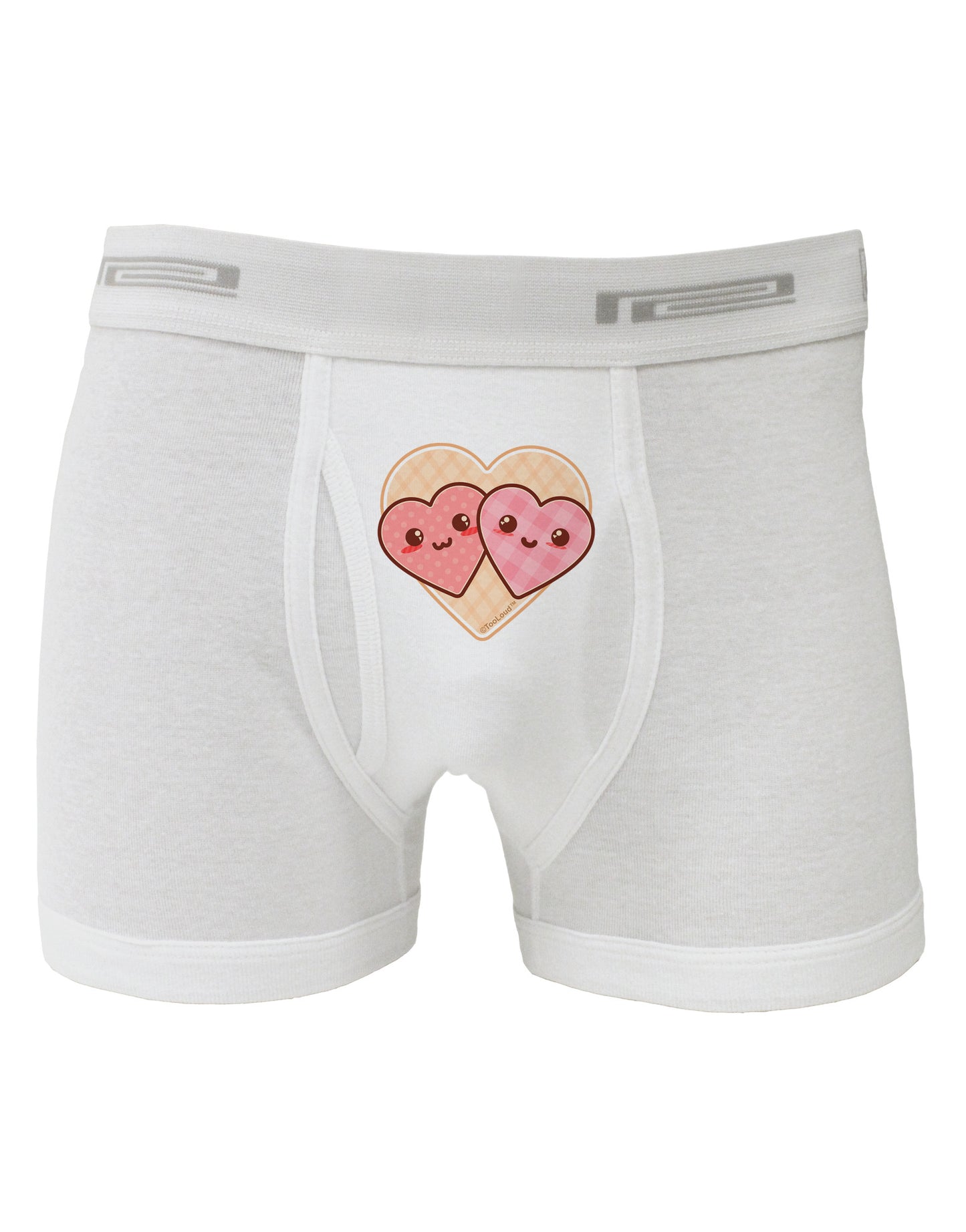 Super Cute Kawaii Hearts Boxer Briefs-Boxer Briefs-TooLoud-White-Small-Davson Sales