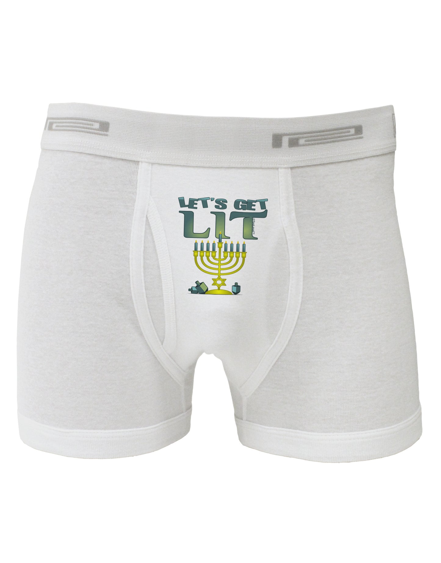 Let's Get Lit Menorah Boxer Briefs-Boxer Briefs-TooLoud-White-Small-Davson Sales