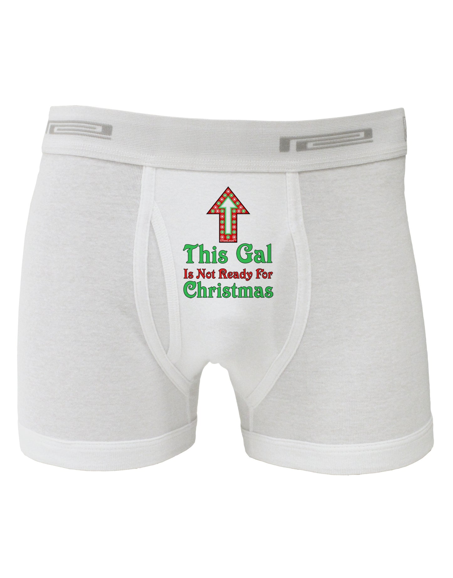 This Gal Is Not Ready For Christmas Boxer Briefs-Boxer Briefs-TooLoud-White-Small-Davson Sales