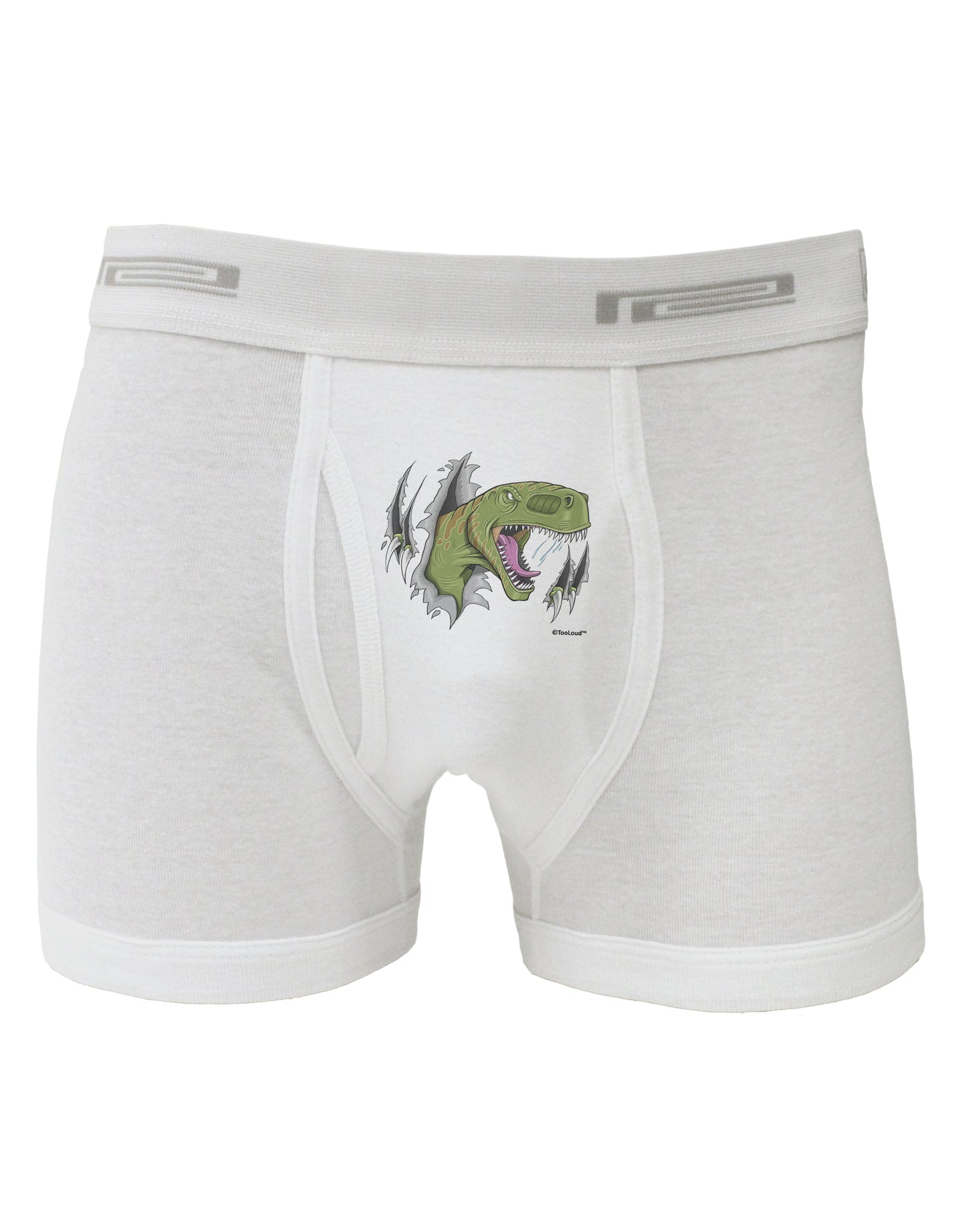 Green Dinosaur Breaking Free Boxer Briefs by TooLoud-Boxer Briefs-TooLoud-White-Small-Davson Sales