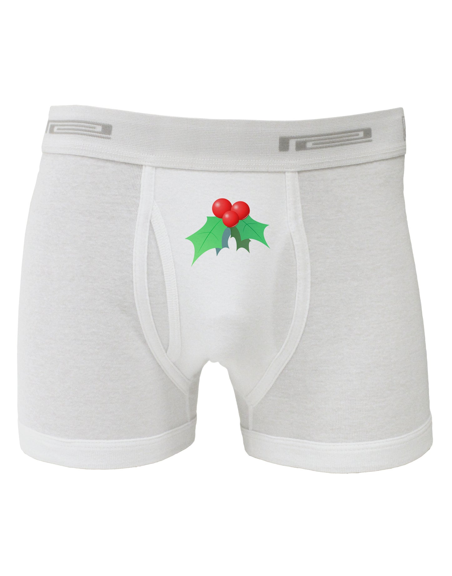 holly Christmas Design Boxer Briefs-Boxer Briefs-TooLoud-White-Small-Davson Sales
