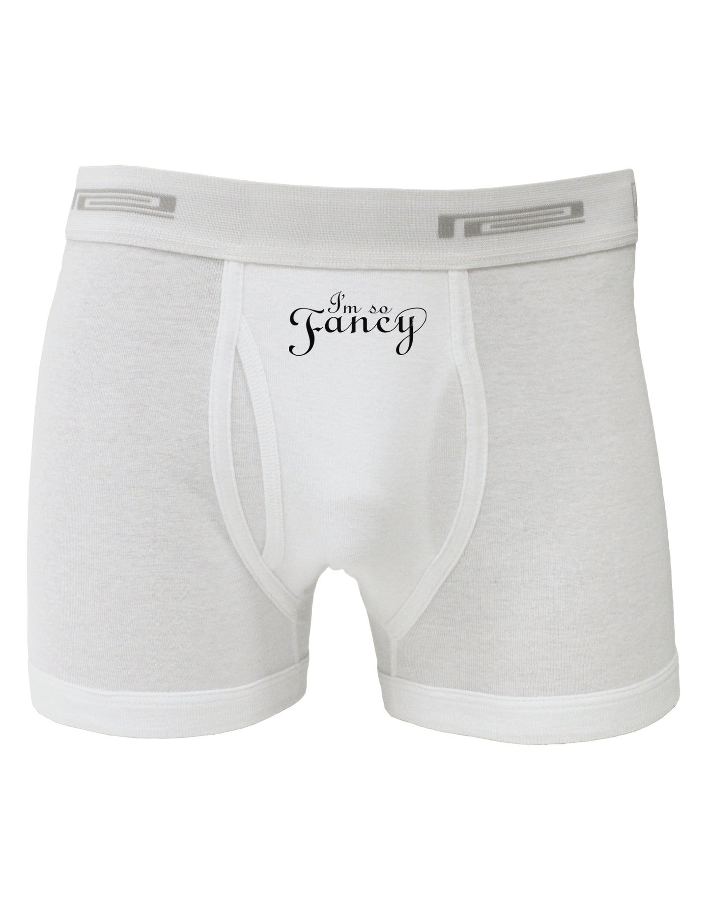 I'm So Fancy Text Boxer Briefs-Boxer Briefs-TooLoud-White-Small-Davson Sales