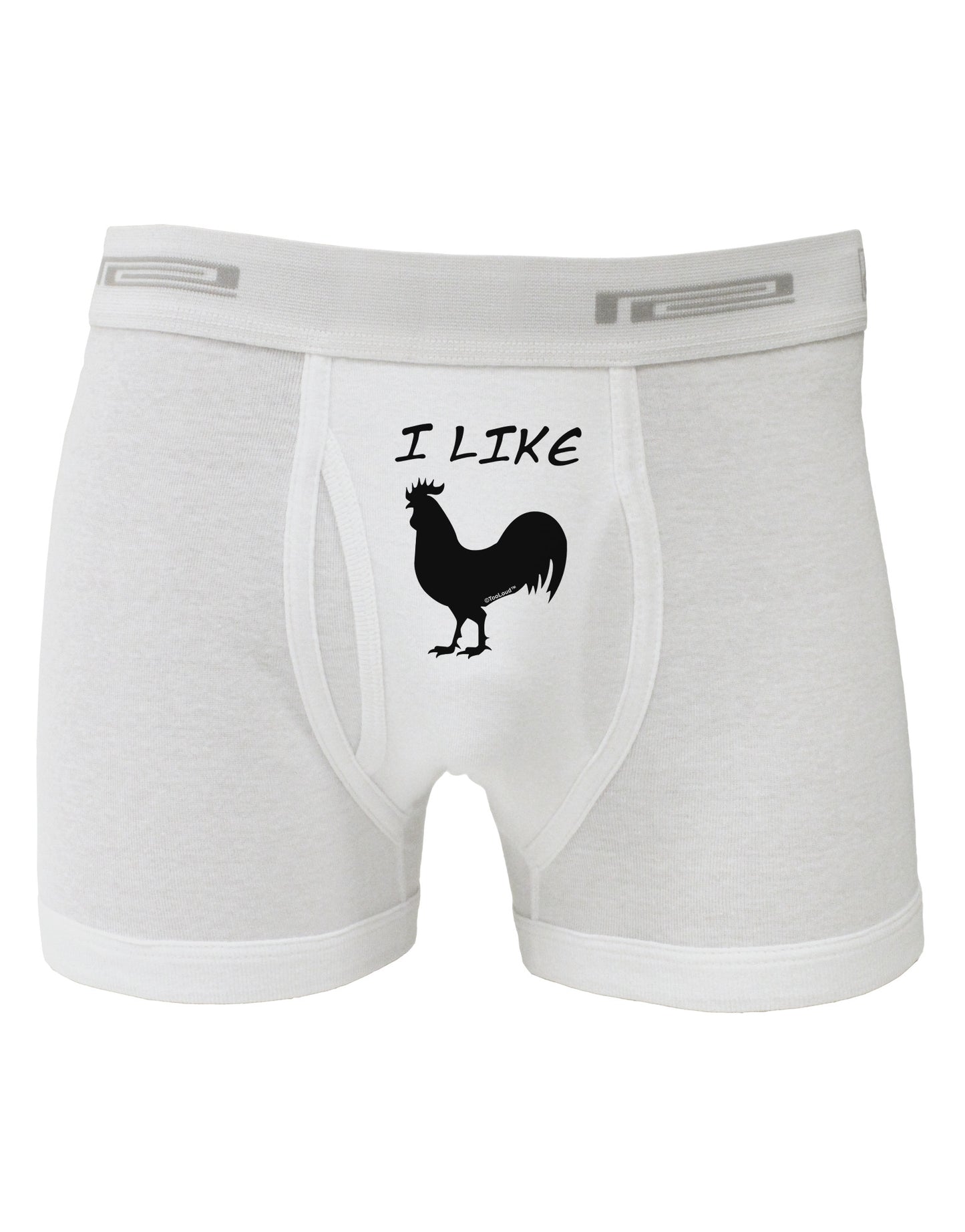 I Like Rooster Silhouette - Funny Boxer Briefs by TooLoud-Boxer Briefs-TooLoud-White-Small-Davson Sales