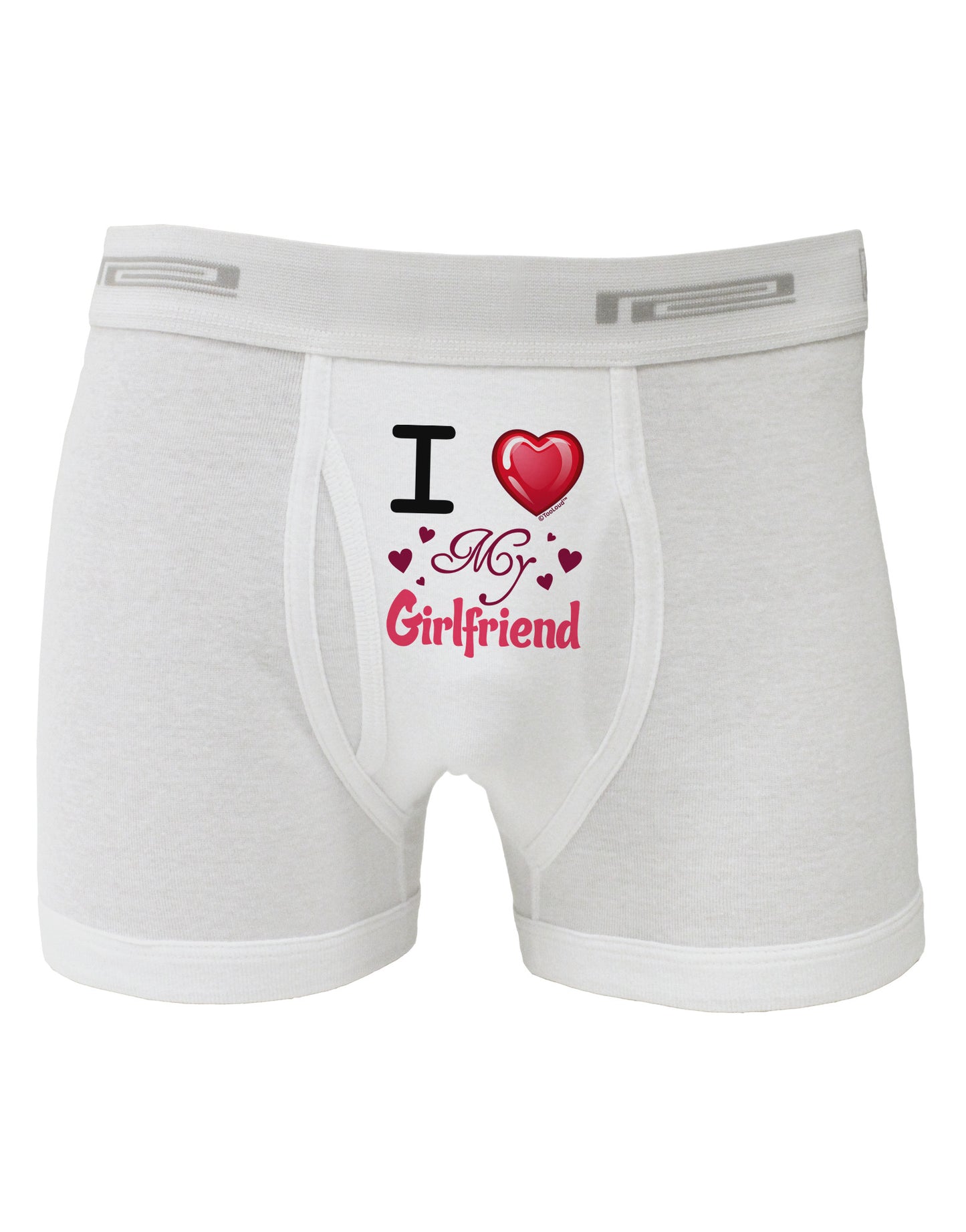 I Love Heart My Girlfriend Boxer Briefs-Boxer Briefs-TooLoud-White-Small-Davson Sales