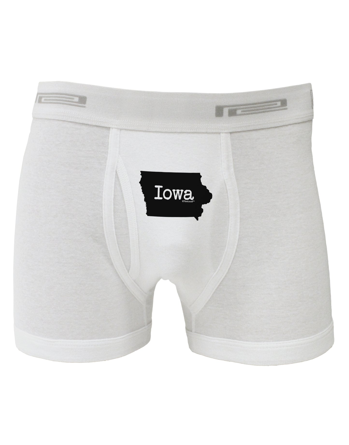 Iowa - United States Shape Boxer Briefs by TooLoud-Boxer Briefs-TooLoud-White-Small-Davson Sales