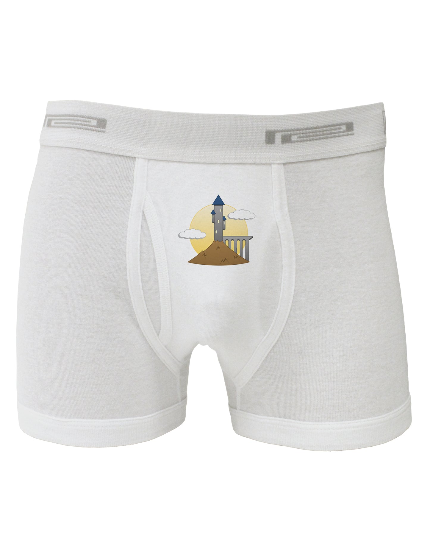 Moonlit Wizard Tower - Halloween Boxer Briefs-Boxer Briefs-TooLoud-White-Small-Davson Sales