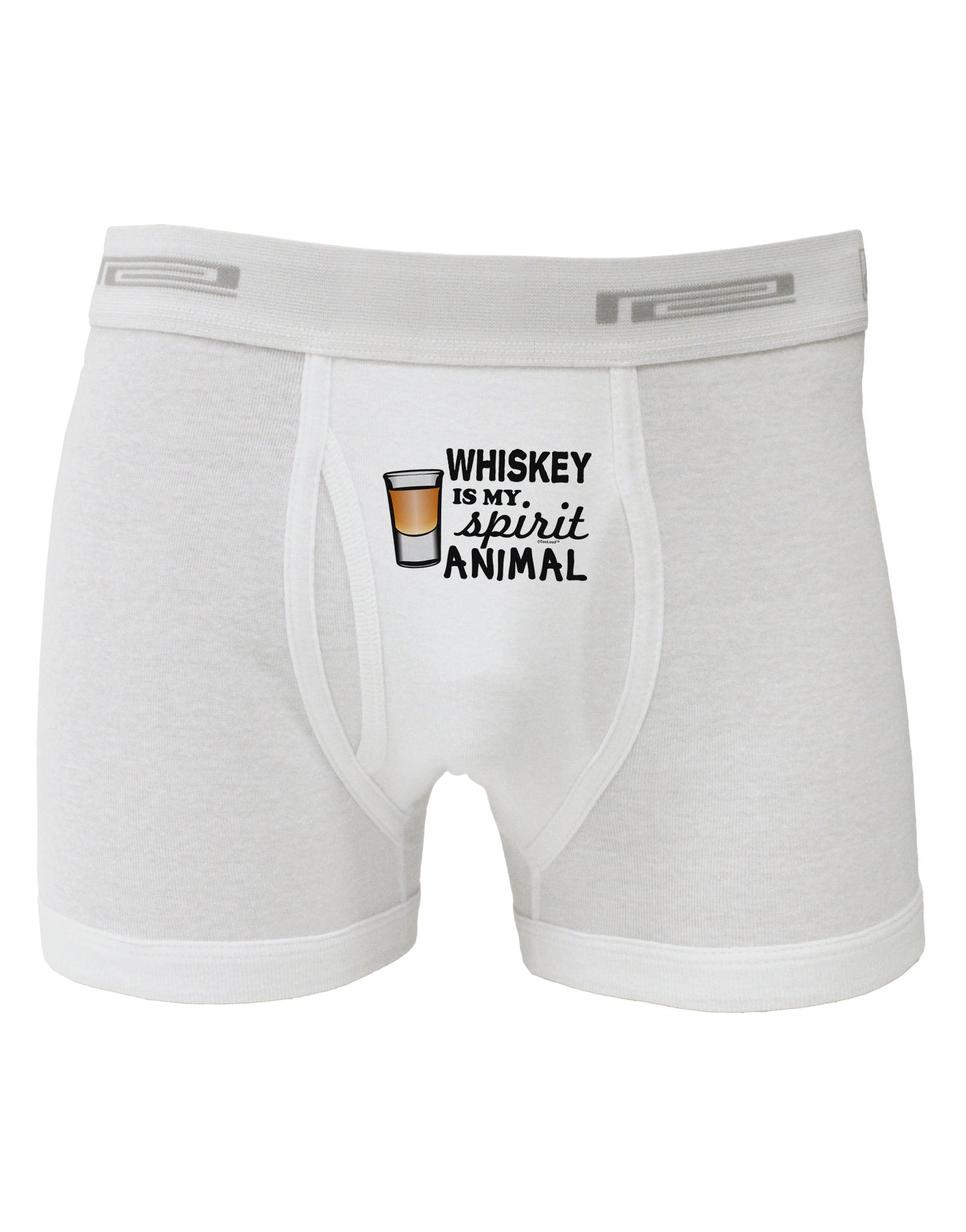 TooLoud Whiskey Is My Spirit Animal Boxer Briefs-Boxer Briefs-TooLoud-White-Small-Davson Sales
