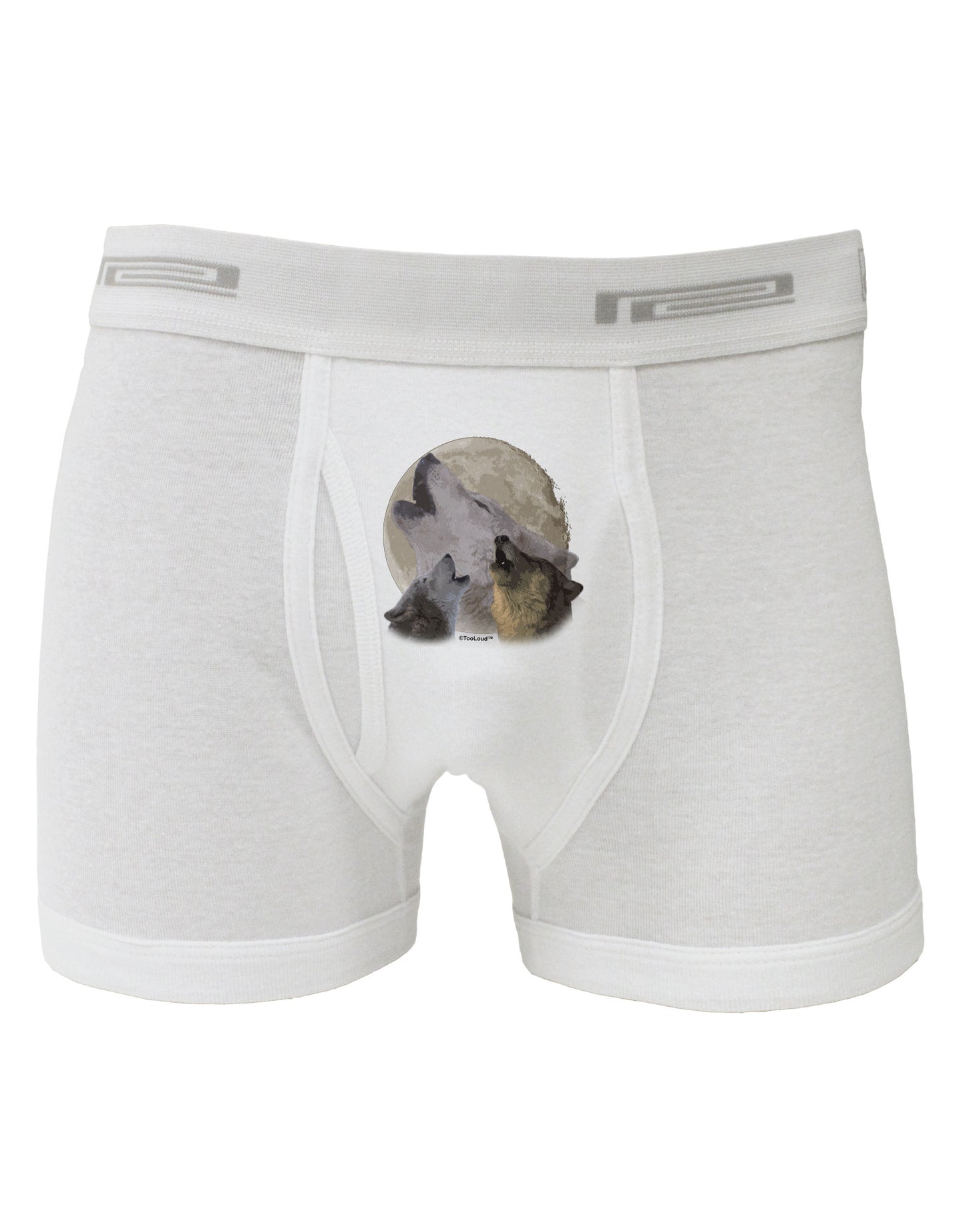 Three Wolves Howling at the Moon Boxer Briefs by TooLoud-Boxer Briefs-TooLoud-White-Small-Davson Sales