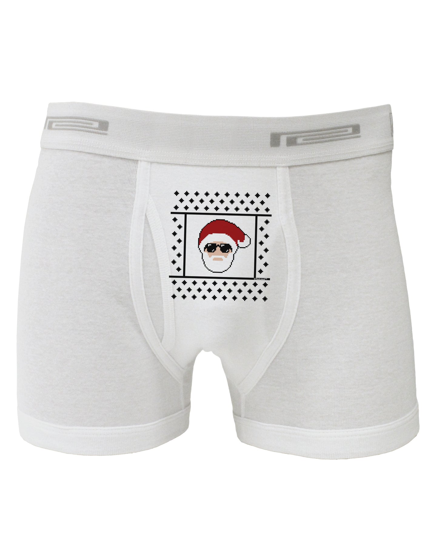 Cool Santa Christmas Sweater Boxer Briefs-Boxer Briefs-TooLoud-White-Small-Davson Sales