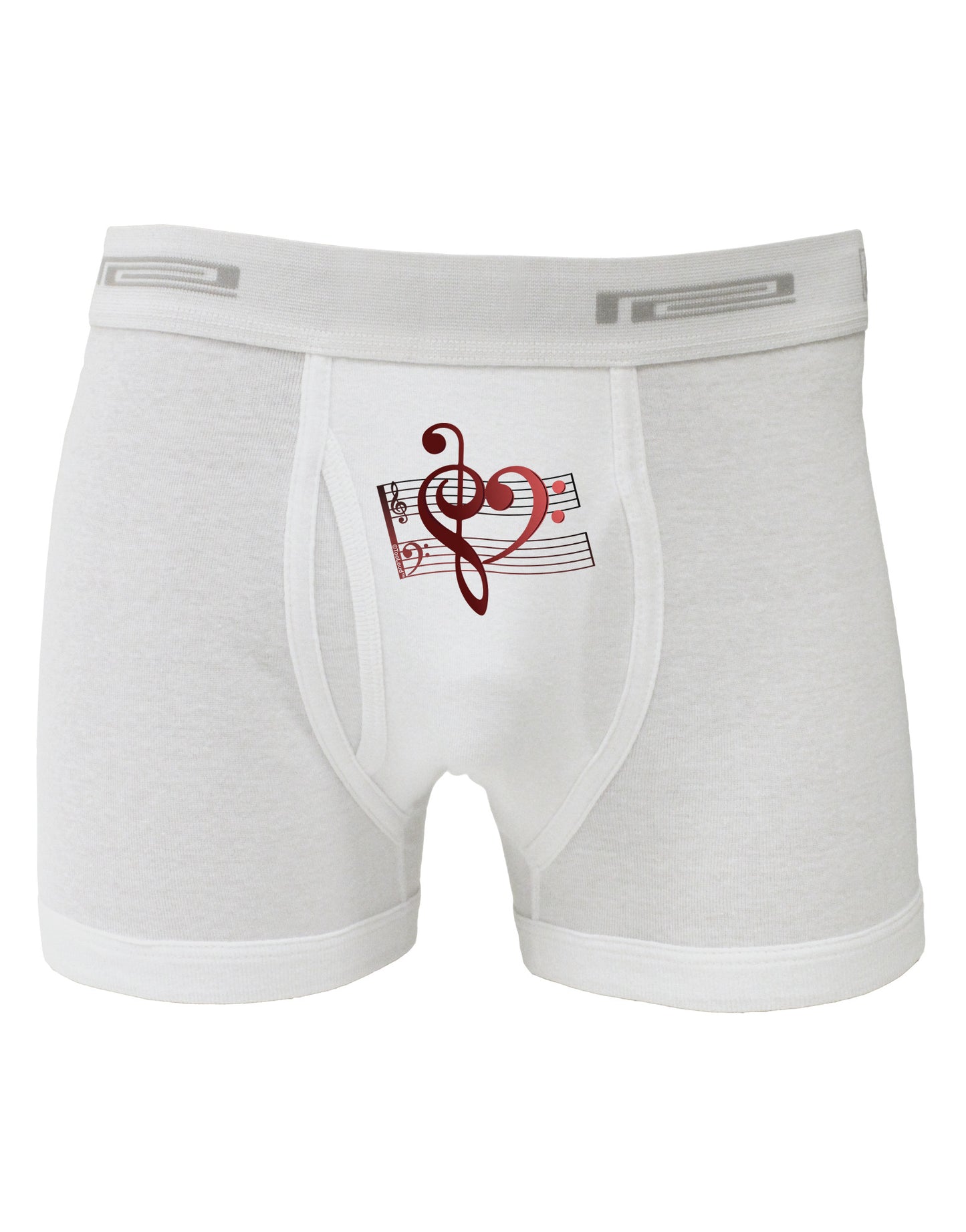 Heart Sheet Music Boxer Briefs-Boxer Briefs-TooLoud-White-Small-Davson Sales