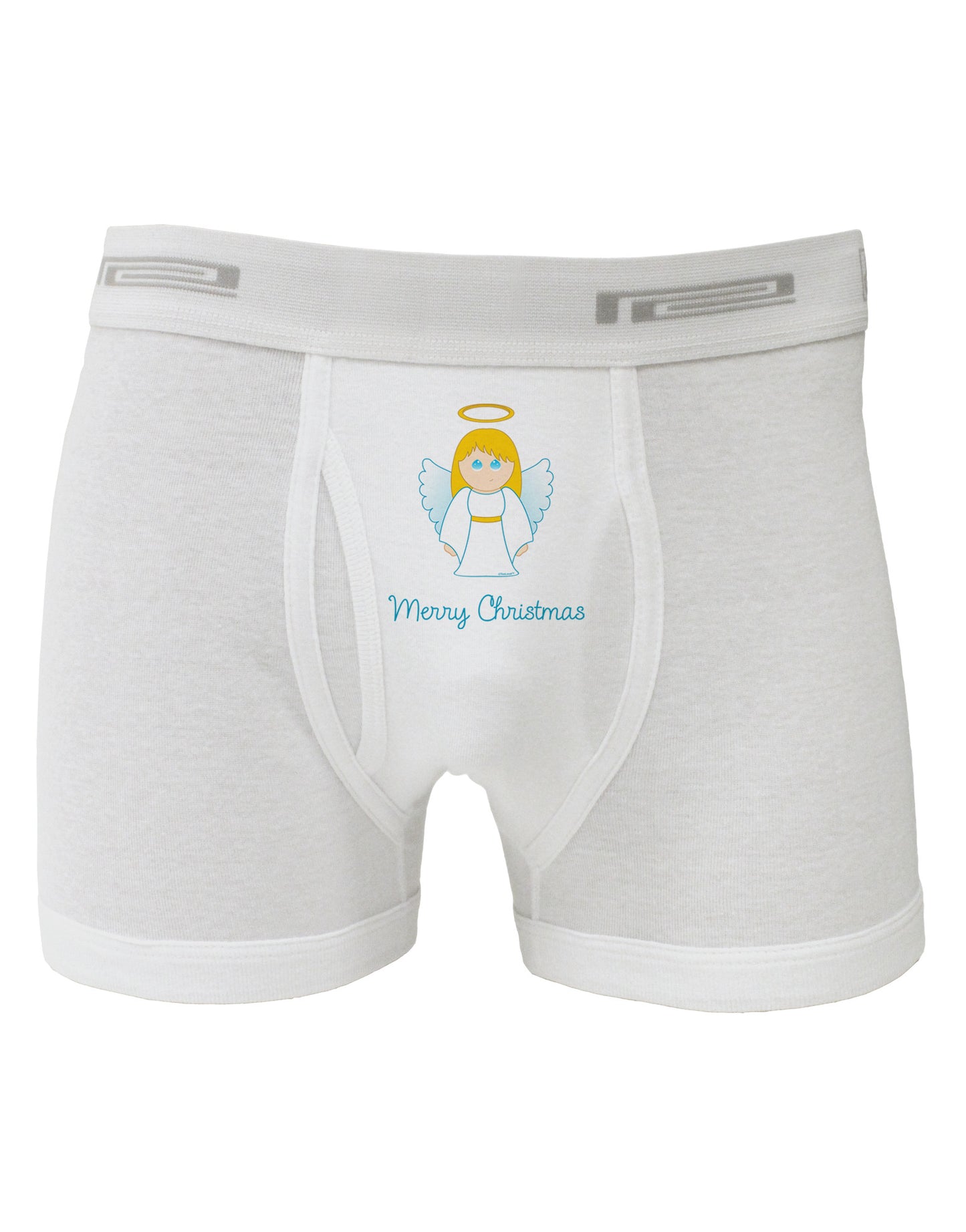 Merry Christmas Cute Angel Girl Boxer Briefs-Boxer Briefs-TooLoud-White-Small-Davson Sales