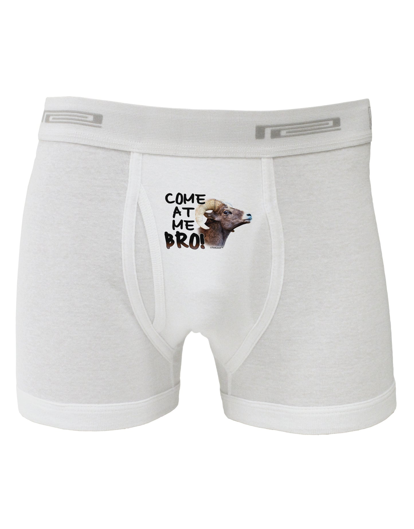 Come At Me Bro Big Horn Boxer Briefs-Boxer Briefs-TooLoud-White-Small-Davson Sales